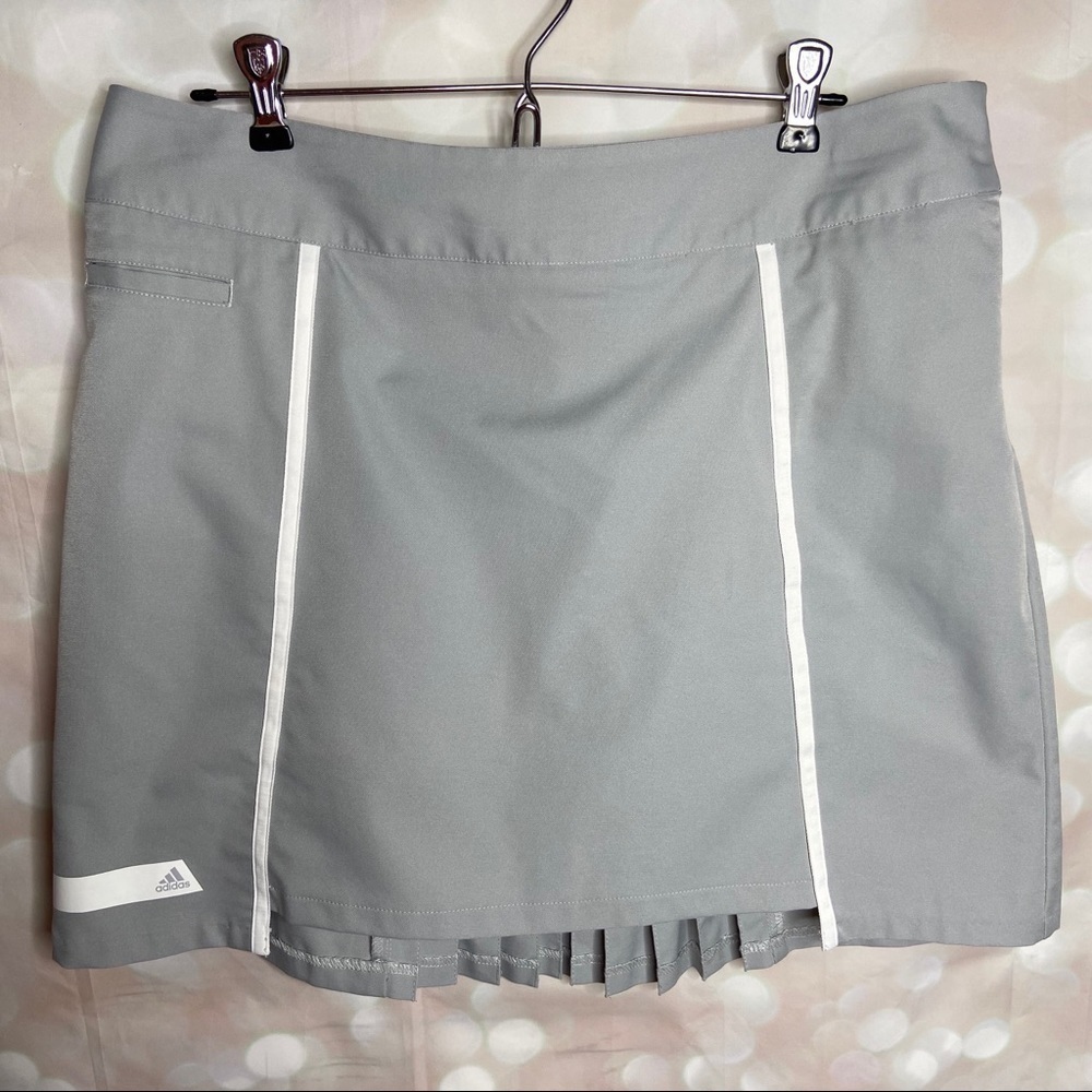 ADIDAS - gray puremotion skort with coolmax
